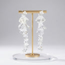 Translucent Clear Acrylic Rock Candy Drop Earrings