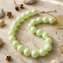 High Gloss Pearlescent Green 24mm Bead Necklace