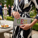 OES Colors Rhinestone Flap Snap Clutch Bag
