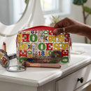 OES Multicolor Clear Graphic Print Makeup Pouch
